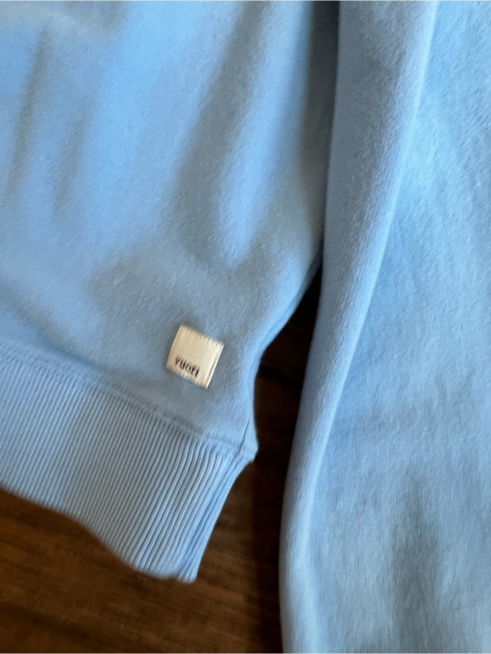 Vuori Light Blue Pullover Hoodie with Drawcord - Picture 4 of 5